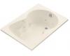 Kohler Synchrony K-1196-47 Almond 5' Whirlpool Bath Tub with Softgrip Grip Handles