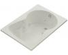 Kohler Synchrony K-1196-95 Ice Grey 5' Whirlpool Bath Tub with Softgrip Grip Handles