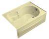 Kohler Synchrony K-1196-RA-Y2 Sunlight 5' Whirlpool Bath Tub with Integral Apron, Right-Hand Drain and Softgrip Grip Handles