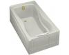 Kohler Hourglass K-1209-HL-95 Ice Grey 32 Whirlpool Bath Tub with Integral Apron, Heater and Left-Hand Drain
