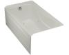 Kohler Hourglass K-1209-LA-95 Ice Grey 32 Whirlpool Bath Tub with Integral Apron, Flange and Left-Hand Drain