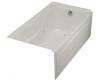 Kohler Hourglass K-1209-RA-95 Ice Grey 32 Whirlpool Bath Tub with Integral Apron, Flange and Right-Hand Drain