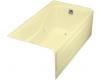 Kohler Hourglass K-1209-RA-Y2 Sunlight 32 Whirlpool Bath Tub with Integral Apron, Flange and Right-Hand Drain