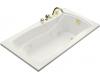 Kohler Mariposa K-1224-CB-0 White Mariposa 5.5' Whirlpool Bath Tub with Custom Pump Location