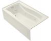 Kohler Mariposa K-1224-HL-96 Biscuit Mariposa 5.5' Whirlpool Bath Tub with Integral Apron, Heater and Left-Hand Drain