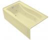 Kohler Mariposa K-1224-HL-Y2 Sunlight Mariposa 5.5' Whirlpool Bath Tub with Integral Apron, Heater and Left-Hand Drain