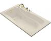 Kohler Mariposa K-1224-L-47 Almond Mariposa 5.5' Whirlpool Bath Tub with Flange and Left-Hand Drain