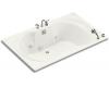 Kohler Overture K-1231-CD-0 White 6' Whirlpool Bath Tub with Custom Pump Location