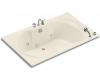 Kohler Overture K-1231-CD-47 Almond 6' Whirlpool Bath Tub with Custom Pump Location