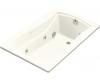 Kohler Mariposa K-1239-CB-96 Biscuit Mariposa 5' Whirlpool Bath Tub with Custom Pump Location