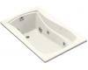 Kohler Mariposa K-1239-L-96 Biscuit Mariposa 5' Whirlpool Bath Tub with Flange and Left-Hand Drain