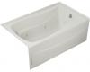 Kohler Mariposa K-1239-RA-95 Ice Grey Mariposa 5' Whirlpool Bath Tub with Integral Apron, Flange and Right-Hand Drain