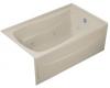 Kohler Mariposa K-1239-RA-G9 Sandbar Mariposa 5' Whirlpool Bath Tub with Integral Apron, Flange and Right-Hand Drain