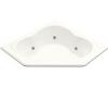 Kohler Sojourn K-1244-CM-0 White Whirlpool Bath Tub with Custom Pump Location