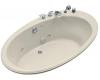 Kohler Seaside K-1248-CG-47 Almond 6' Whirlpool Bath Tub with Custom Pump Location