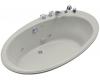 Kohler Seaside K-1248-CG-95 Ice Grey 6' Whirlpool Bath Tub with Custom Pump Location