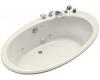 Kohler Seaside K-1248-CN-96 Biscuit 6' Whirlpool Bath Tub with Custom Pump Location