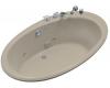 Kohler Seaside K-1248-HG-G9 Sandbar 6' Whirlpool Bath Tub with Custom Pump Location and Heater