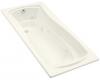 Kohler Mariposa K-1257-L-96 Biscuit Mariposa 6' Whirlpool Bath Tub with Flange and Left-Hand Drain