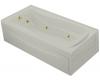 Kohler Mariposa K-1257-LA-95 Ice Grey Mariposa 6' Whirlpool Bath Tub with Integral Apron, Flange and Left-Hand Drain