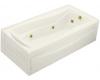 Kohler Mariposa K-1257-RA-96 Biscuit Mariposa 6' Whirlpool Bath Tub with Integral Apron, Flange and Right-Hand Drain