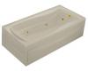 Kohler Mariposa K-1257-RA-G9 Sandbar Mariposa 6' Whirlpool Bath Tub with Integral Apron, Flange and Right-Hand Drain
