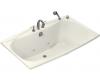 Kohler Folio K-1263-CG-96 Biscuit Whirlpool Bath Tub with Custom Pump Location