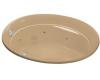 Kohler Serif K-1337-CN-33 Mexican Sand Whirlpool Bath Tub with Custom Pump Location