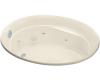 Kohler Serif K-1337-CN-47 Almond Whirlpool Bath Tub with Custom Pump Location