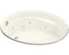 Kohler Serif K-1337-CN-52 Navy Whirlpool Bath Tub with Custom Pump Location