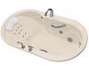 Kohler Waterscape K-1338-H2-55 Innocent Blush Whirlpool Bath Tub