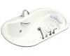 Kohler Vigora K-1339-H2-0 White Whirlpool Bath Tub