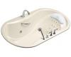 Kohler Vigora K-1339-H2-47 Almond Whirlpool Bath Tub