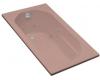 Kohler Devonshire K-1357-45 Wild Rose 5' Whirlpool Bath Tub with Reversible Drain