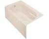 Kohler Devonshire K-1357-HL-55 Innocent Blush 5' Whirlpool Bath Tub with Integral Apron, Heater and Left-Hand Drain