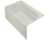 Kohler Devonshire K-1357-HL-95 Ice Grey 5' Whirlpool Bath Tub with Integral Apron, Heater and Left-Hand Drain
