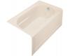 Kohler Devonshire K-1357-HR-55 Innocent Blush 5' Whirlpool Bath Tub with Integral Apron, Heater and Right-Hand Drain