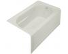 Kohler Devonshire K-1357-HR-95 Ice Grey 5' Whirlpool Bath Tub with Integral Apron, Heater and Right-Hand Drain