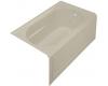 Kohler Devonshire K-1357-HR-G9 Sandbar 5' Whirlpool Bath Tub with Integral Apron, Heater and Right-Hand Drain