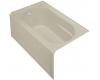 Kohler Devonshire K-1357-LA-G9 Sandbar 5' Whirlpool Bath Tub with Integral Apron and Left-Hand Drain