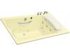 Kohler RiverBath K-1360-H2-Y2 Sunlight Quadrangle Whirlpool Bath Tub with Integral Fill and Chromatherapy