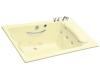 Kohler RiverBath K-1360-H3-Y2 Sunlight Quadrangle Whirlpool Bath Tub with Integral Fill and Hot/Cold Valves