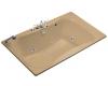 Kohler Infinity Bath Tub K-1368-H2-33 Mexican Sand 6' Whirlpool Bath Tub with Left-Hand Pump