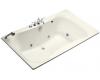 Kohler Infinity Bath Tub K-1368-HF-58 Thunder Grey 6' Whirlpool Bath Tub with Custom Pump Location