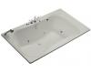 Kohler Infinity Bath Tub K-1368-HF-95 Ice Grey 6' Whirlpool Bath Tub with Custom Pump Location