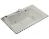 Kohler Infinity Bath Tub K-1368-HN-95 Ice Grey 6' Whirlpool Bath Tub with Custom Pump Location