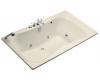Kohler Infinity Bath Tub K-1369-H2-47 Almond 6' Whirlpool Bath Tub with Right-Hand Pump
