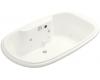 Kohler Revival K-1375-CT-0 White 6' Whirlpool Bath Tub with Relax Experience