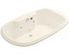 Kohler Revival K-1375-CT-S1 Biscuit Satin 6' Whirlpool Bath Tub with Relax Experience