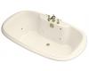 Kohler Revival K-1375-HF-S1 Biscuit Satin 6' Whirlpool Bath Tub with Custom Pump Location